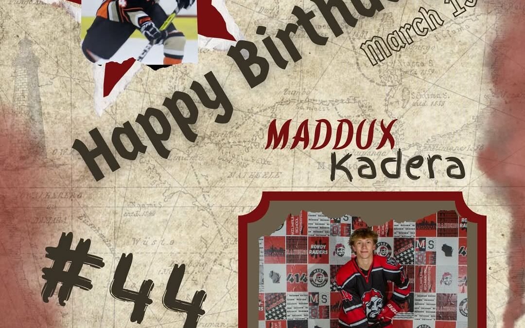Wishing a Happy Belated Birthday to our #RowdyRaiders Freshman forward Maddux Kadera!