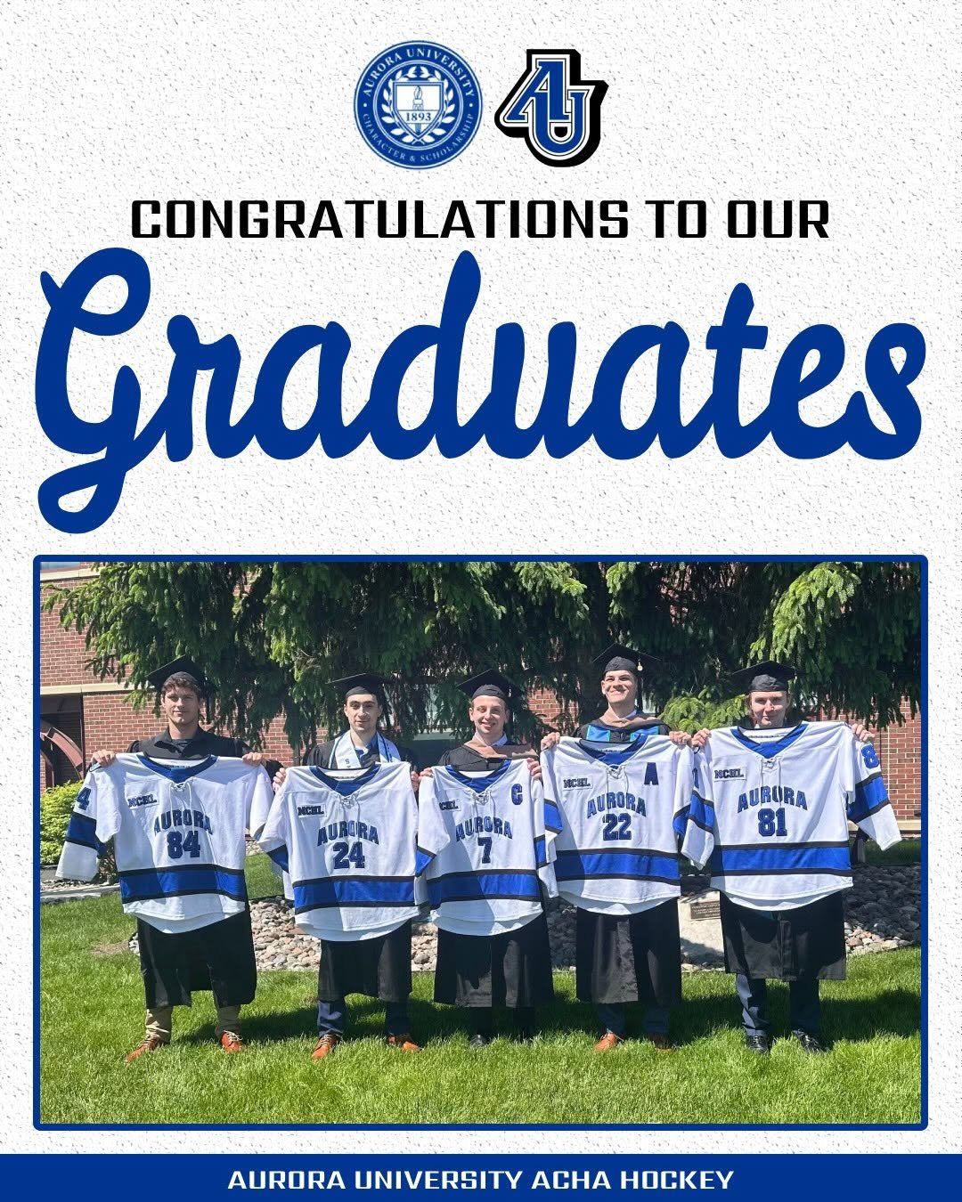Congratulations to our players who walked the stage this weekend at graduation!