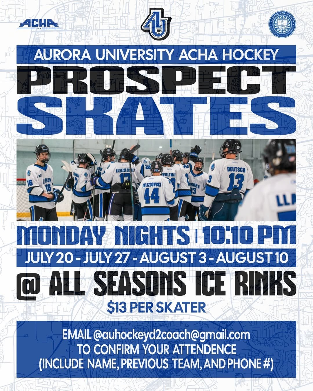 Prospect skates begin THIS MONDAY at All Seasons!