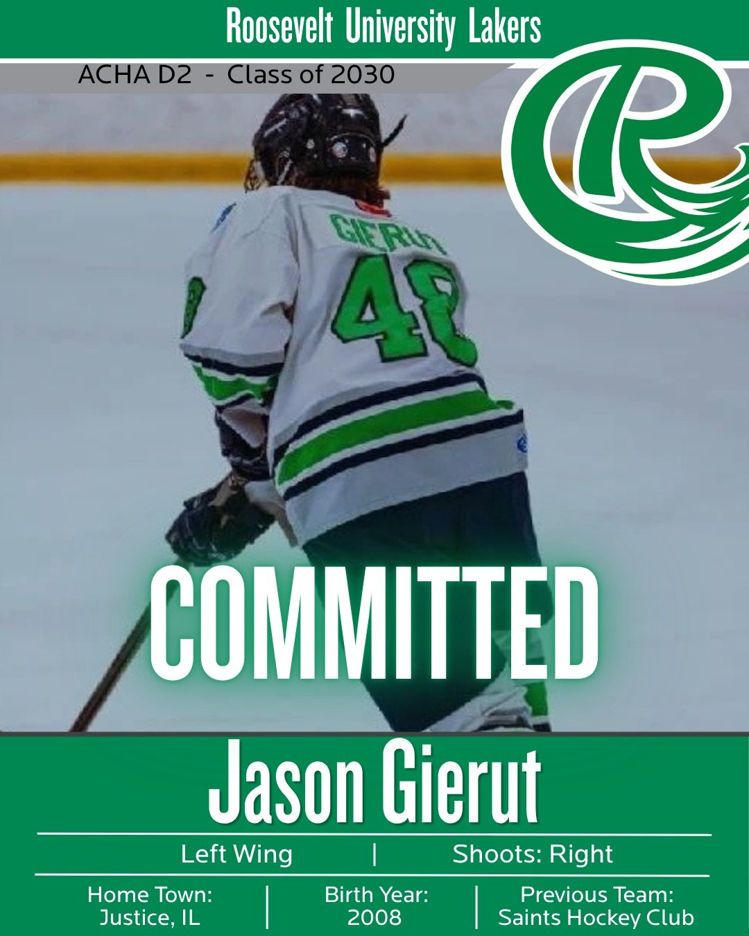 Please welcome Jason Gierut to the Lakers family.