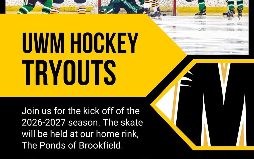 🏒 The UW–Milwaukee Hockey Club is holding tryouts for the 2026–2027 season, and we’re looking for experienced players ready to compete at the ACHA club level.