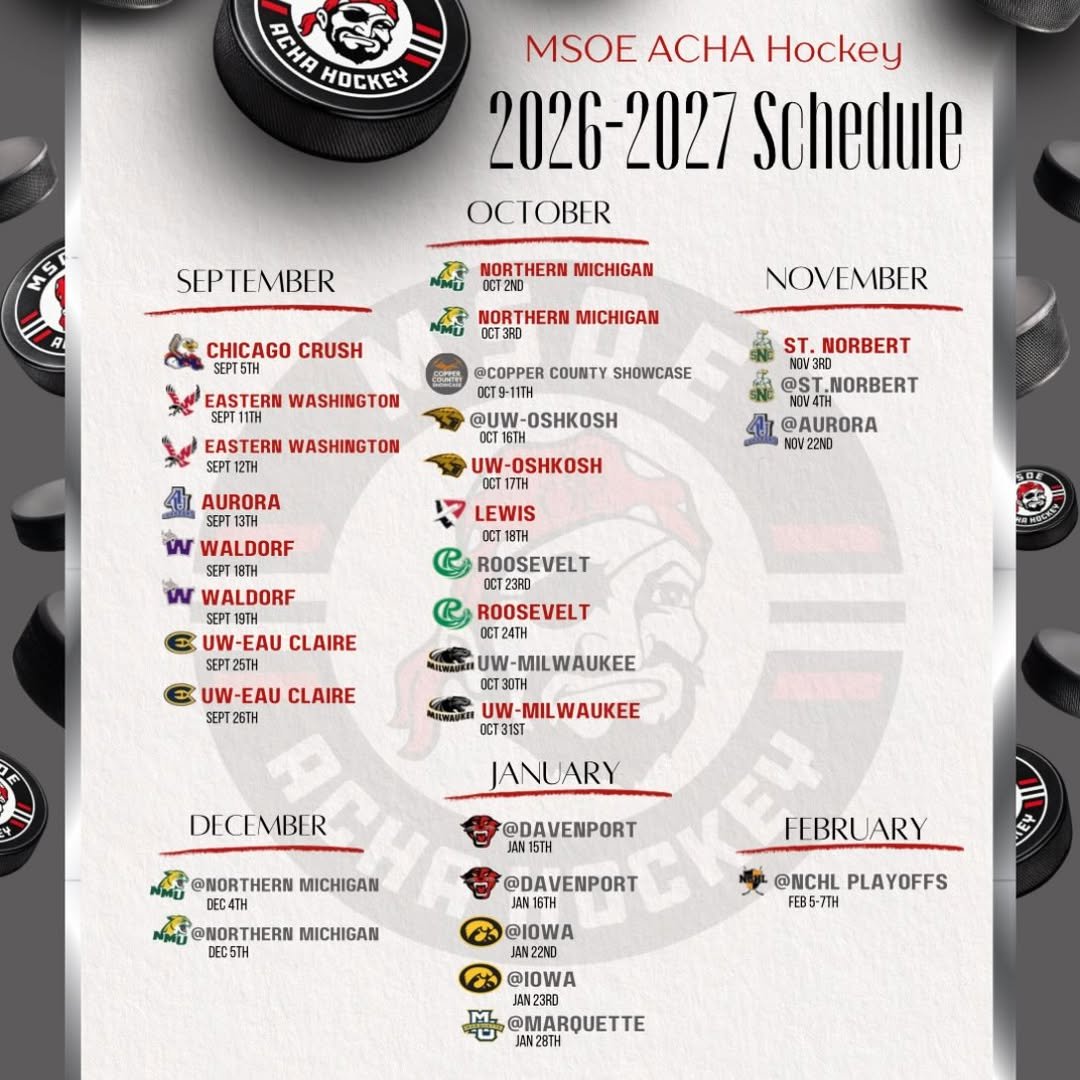 The 2026-2027 Schedule is HERE!