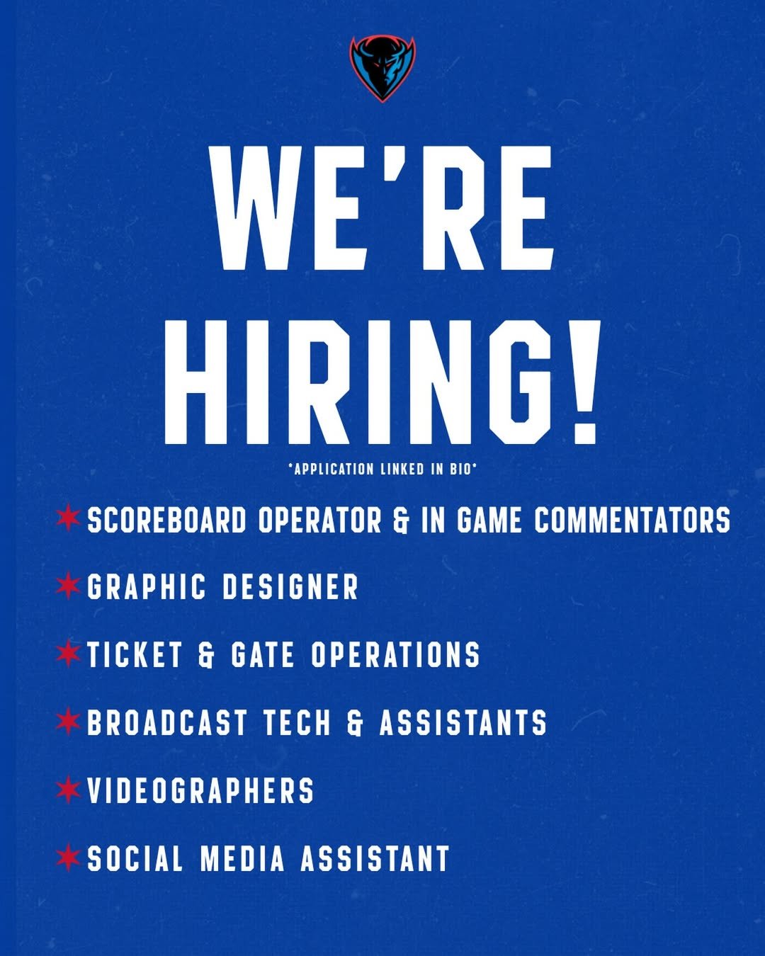 🚨We are looking for some extra help this upcoming season!