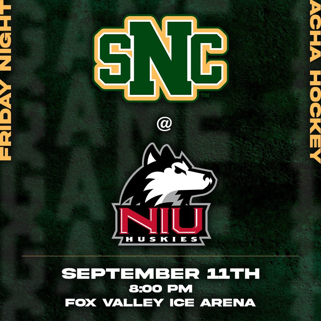 Green Knights hit the road for the first away series at @niuhockey.