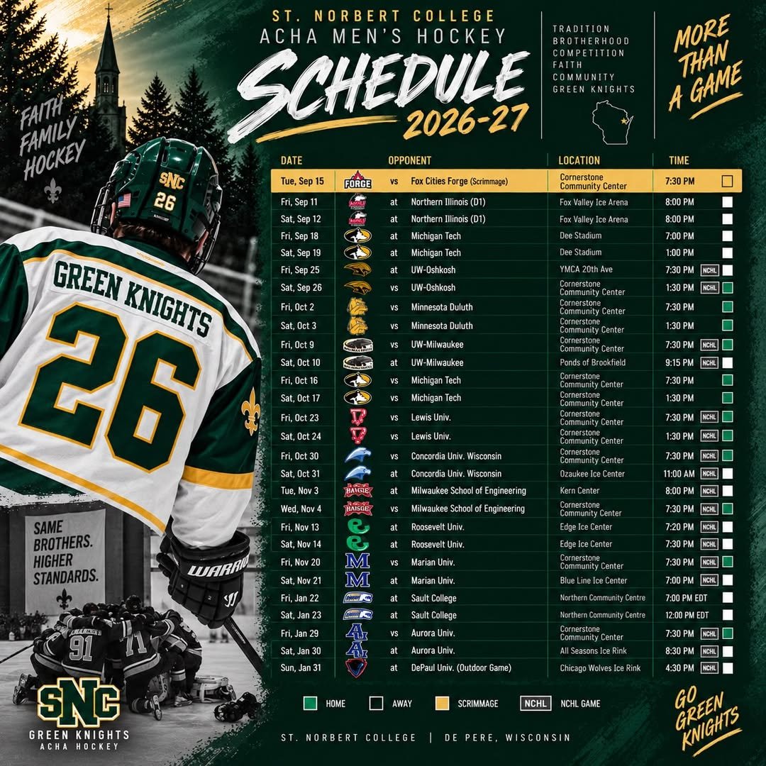 THE 2026–27 SCHEDULE IS HERE