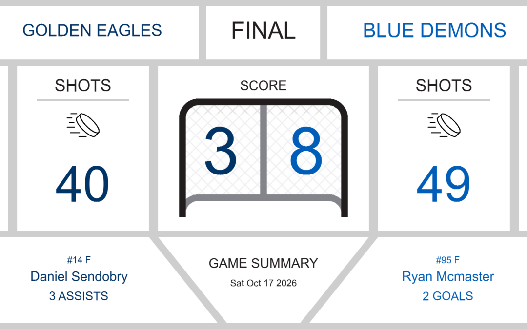 Golden Eagles Fall to Blue Demons in a Tough 8-3 Loss