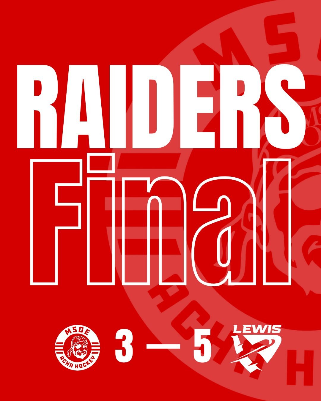 Final from the Sunday game vs Lewis with a hat trick from #44 Maddux Kadera
